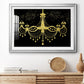 Golden Chandelier Premium Framed Print - Ready to Hang