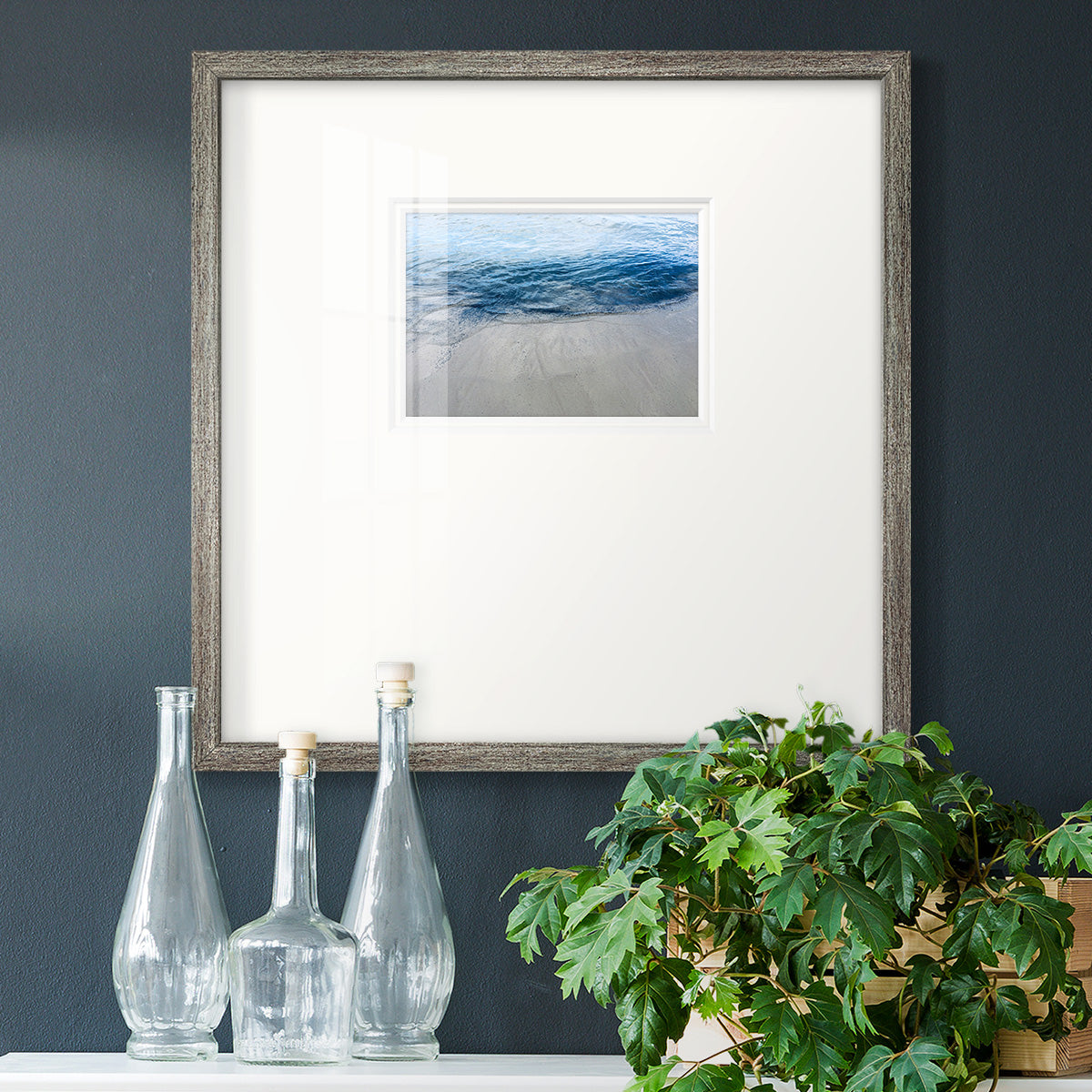 Aegean Blue Water Premium Framed Print Double Matboard