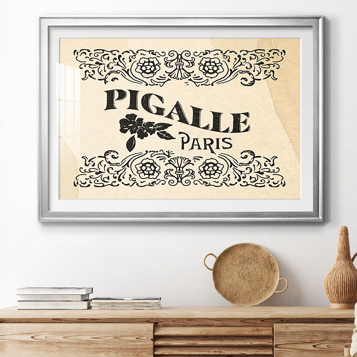Antique French Label III - Modern Framed Art Print