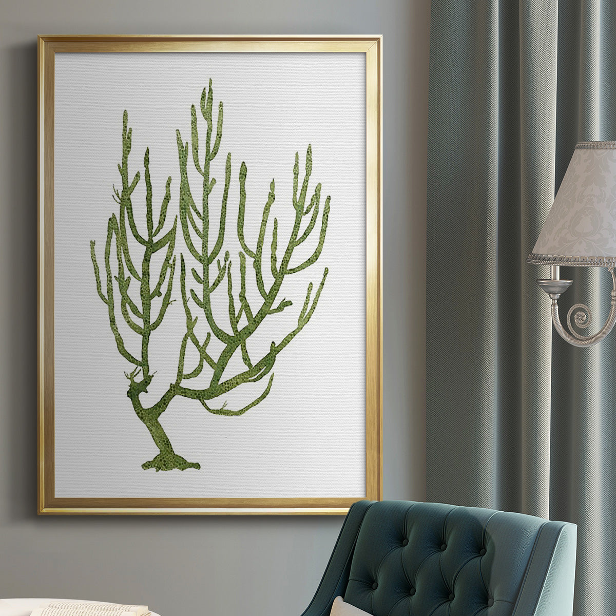 Coral Souvenirs III - Modern Framed Canvas Print