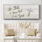 Be Still Cross - Floater Framed Canvas Print