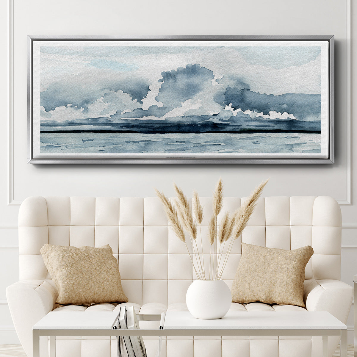 Passing Rain Storm II - Floater Framed Canvas Print