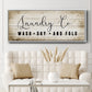 Laundry Co. - Floater Framed Canvas Print