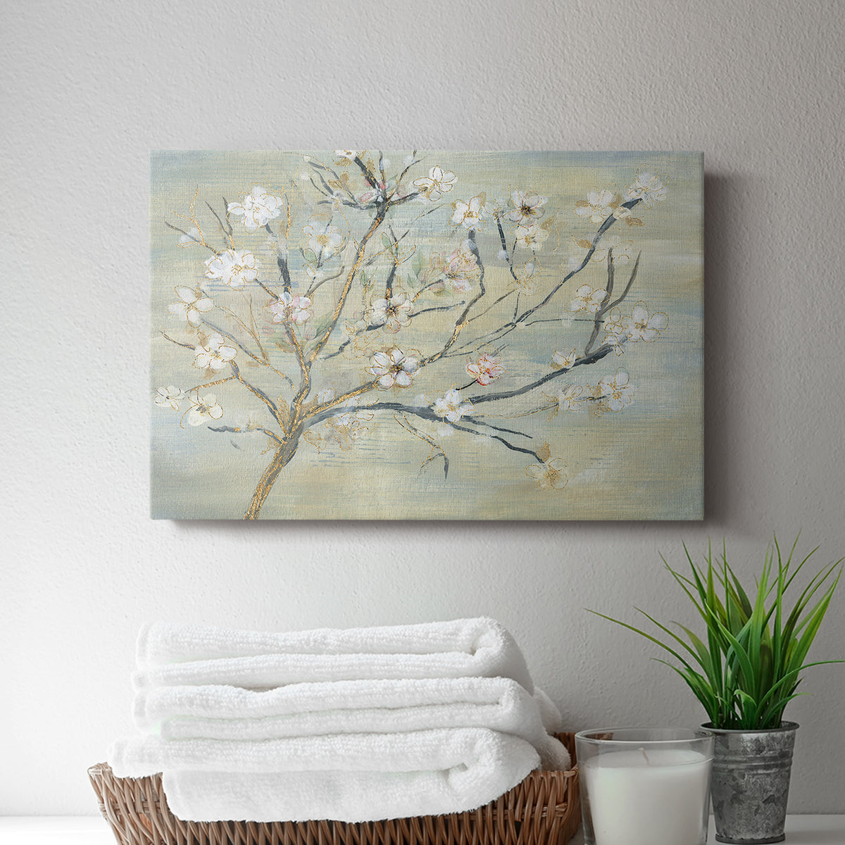 Blossoms & Spring Rain - Canvas Art Print
