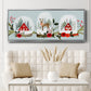 Snow Globe Village Collection D - Floater Framed Canvas Print