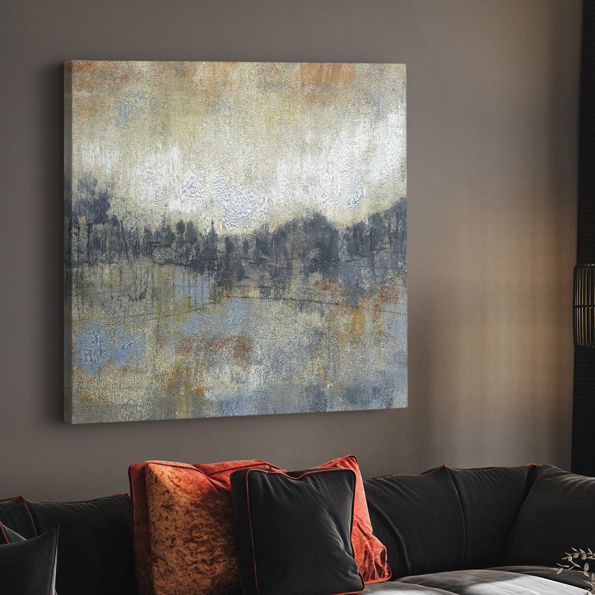 Cool Grey Horizon I - Canvas Art Print