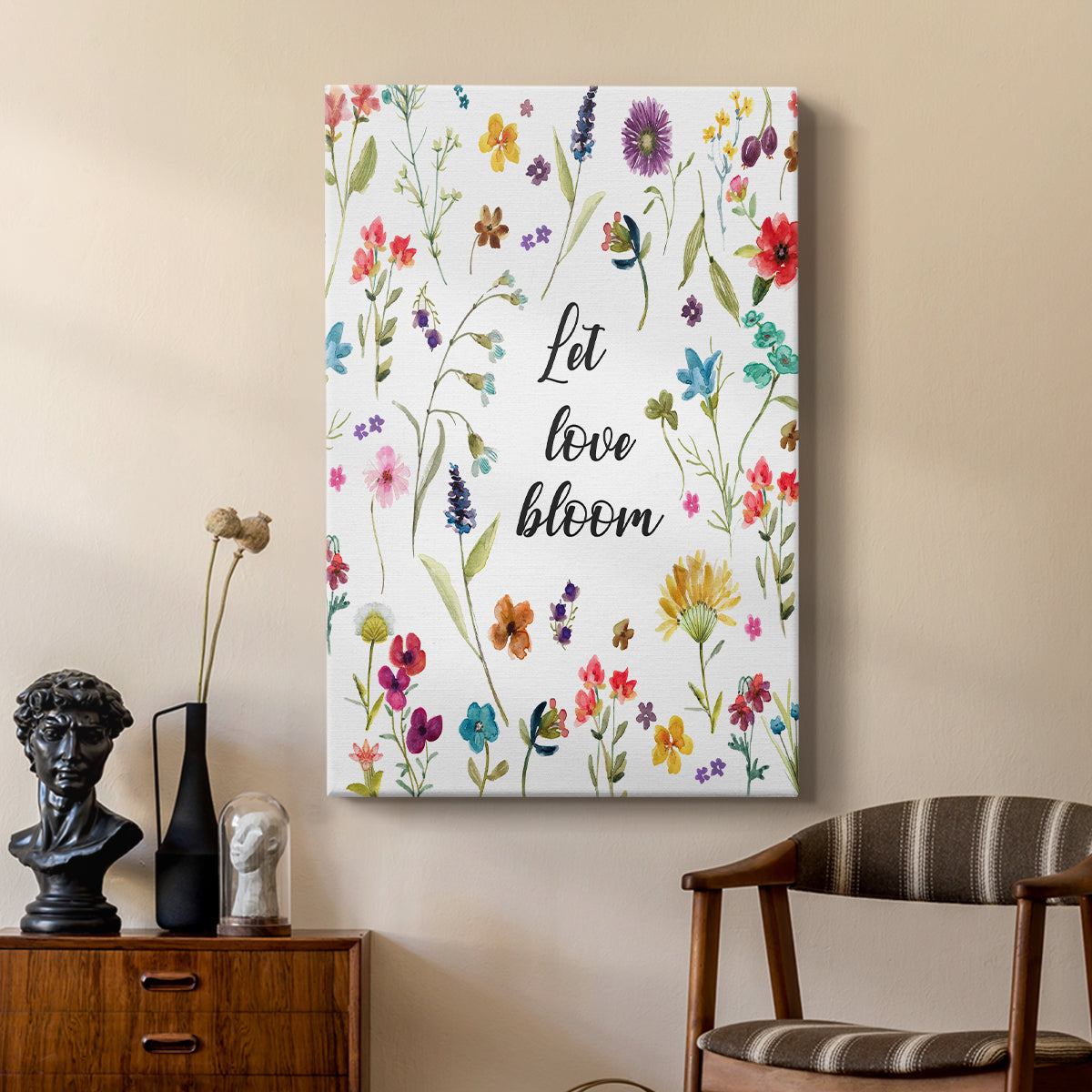 Let Love Bloom - Canvas Art Print