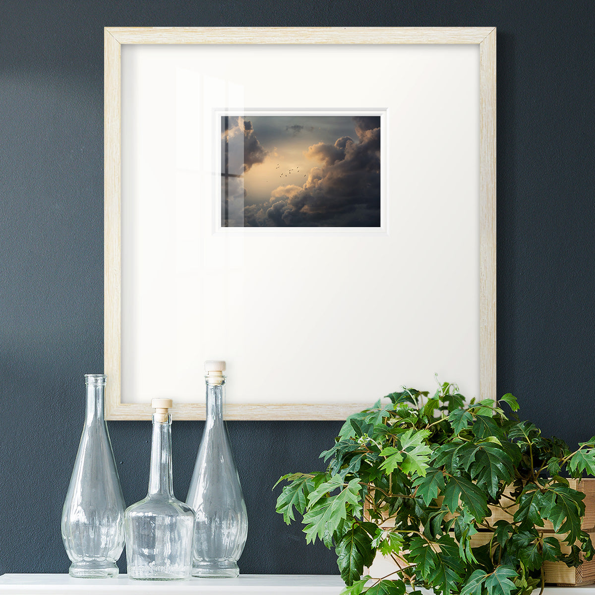 Soaring High Above Premium Framed Print Double Matboard