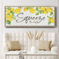 Lemon Squeeze - Floater Framed Canvas Print