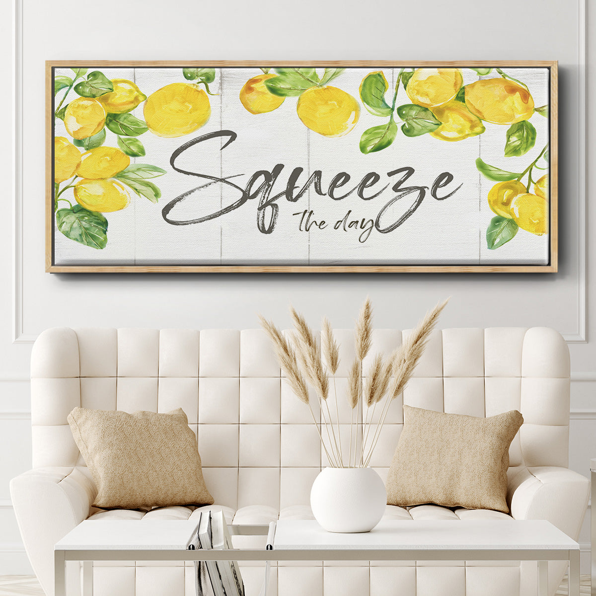 Lemon Squeeze - Floater Framed Canvas Print