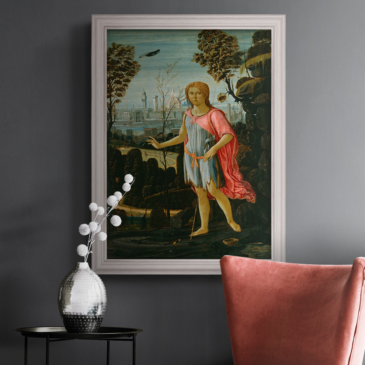 Saint John the Baptist - Ornate Framed Canvas Print