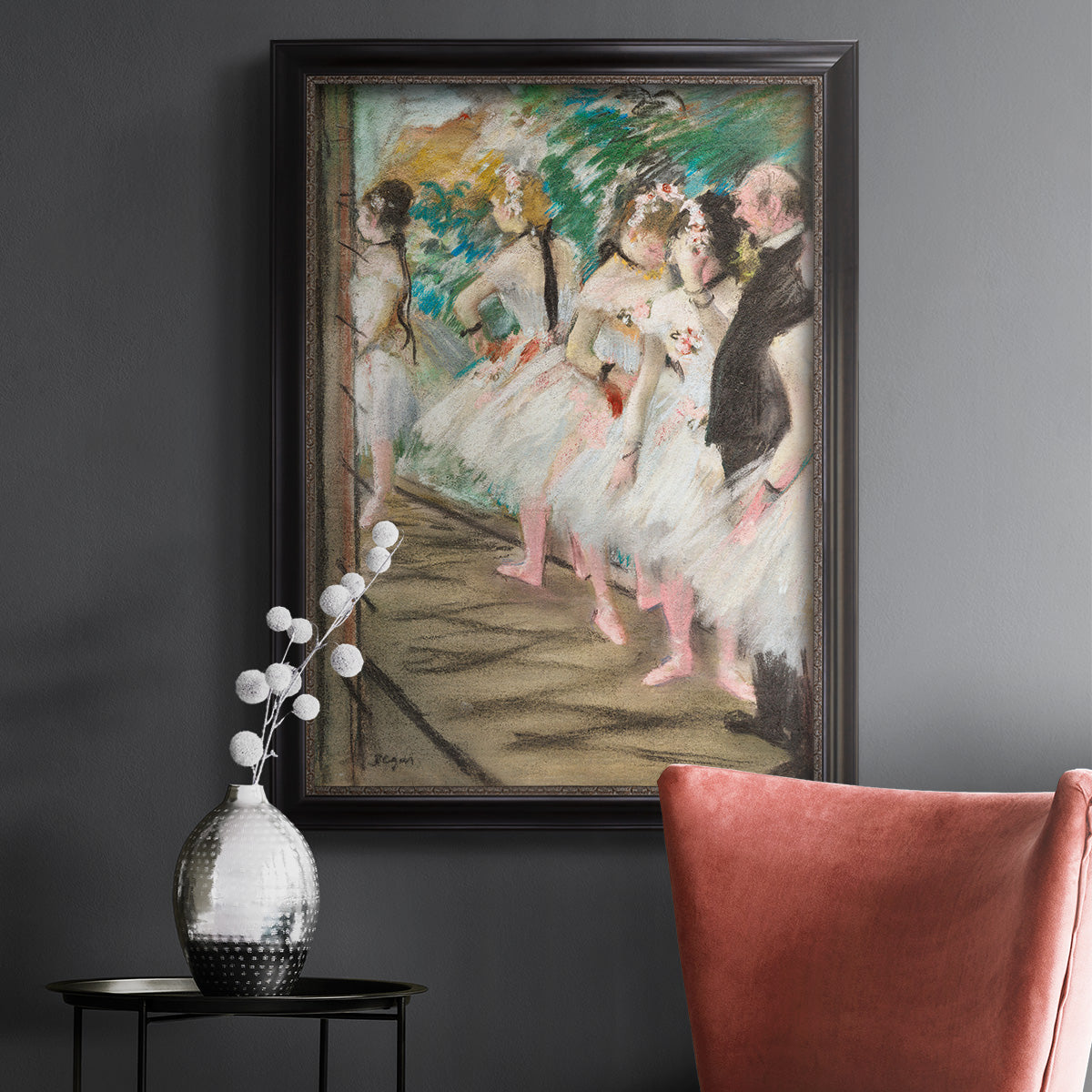 The Ballet, 1880 - Ornate Framed Canvas Print
