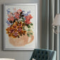 Mauve Bouquet in Teapot II - Modern Framed Canvas Print