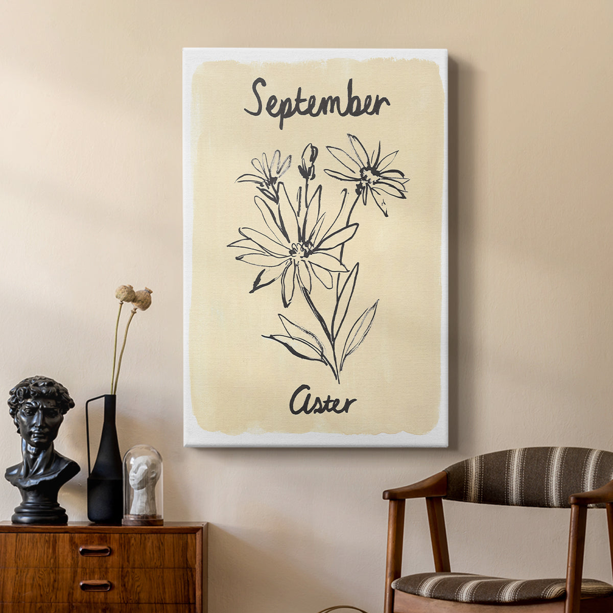 Birth Month IX - Canvas Art Print