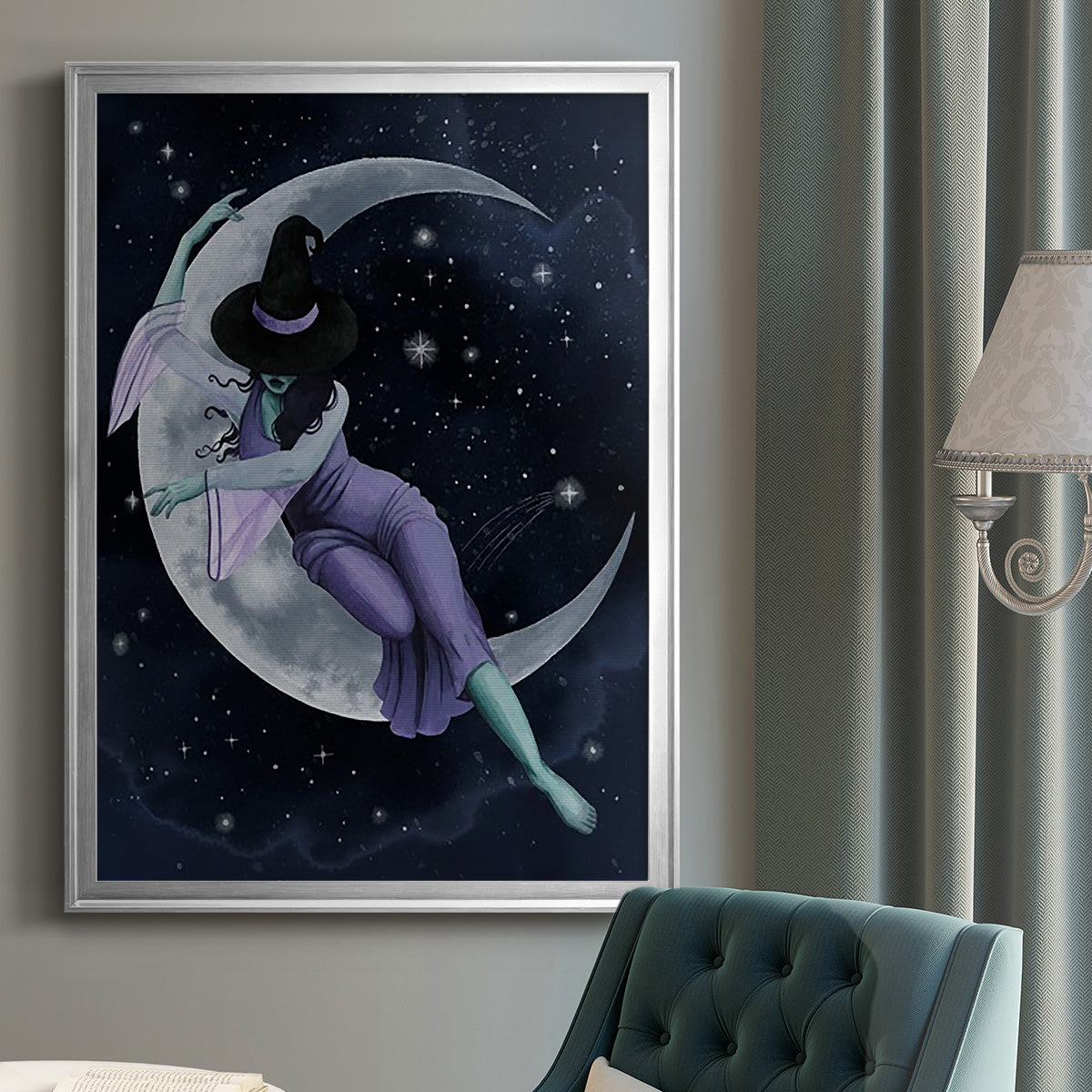 Star Sorceress II - Modern Framed Canvas Print