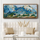 Blue Mountain Peaks I - Floater Framed Canvas Print