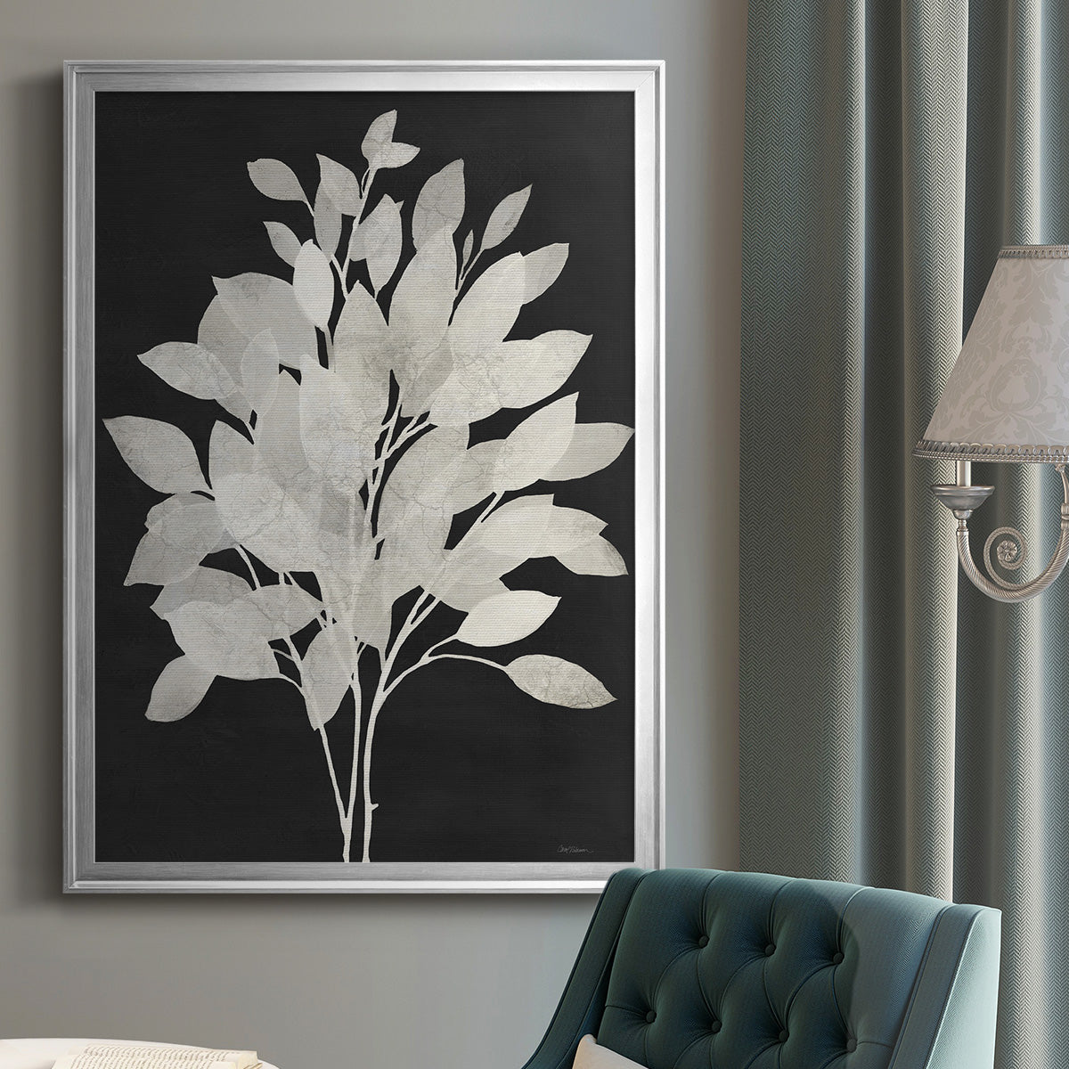 Misty Branches I - Modern Framed Canvas Print