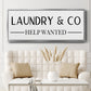 Help Wanted - Floater Framed Canvas Print
