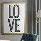 Bold Love II - Modern Framed Canvas Print