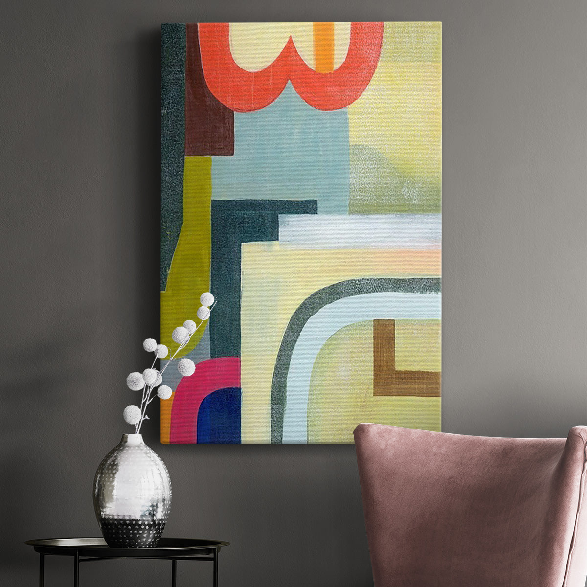 City of Rainbows II Premium Gallery Wrapped Canvas - Ready to Hang