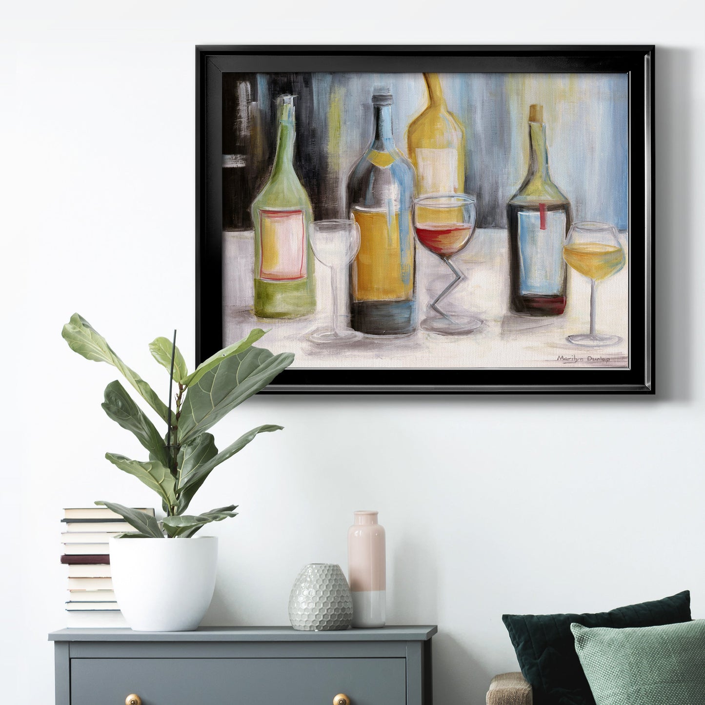 Wine Tasting Premium Classic Framed Canvas - Ready to Hang