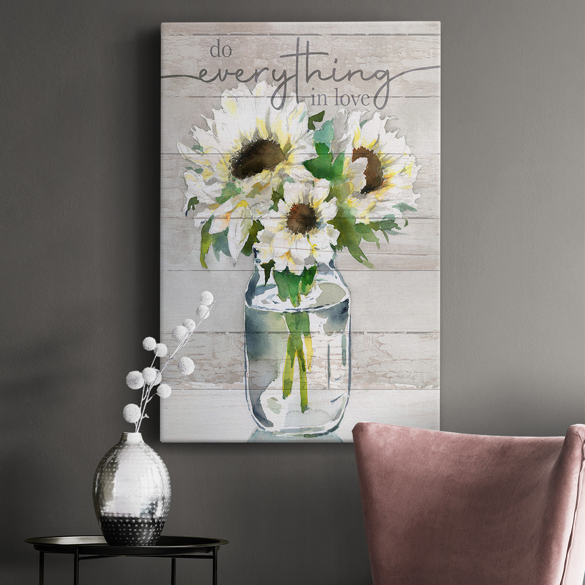 Do Everything In Love Premium Gallery Wrapped Canvas - Ready to Hang