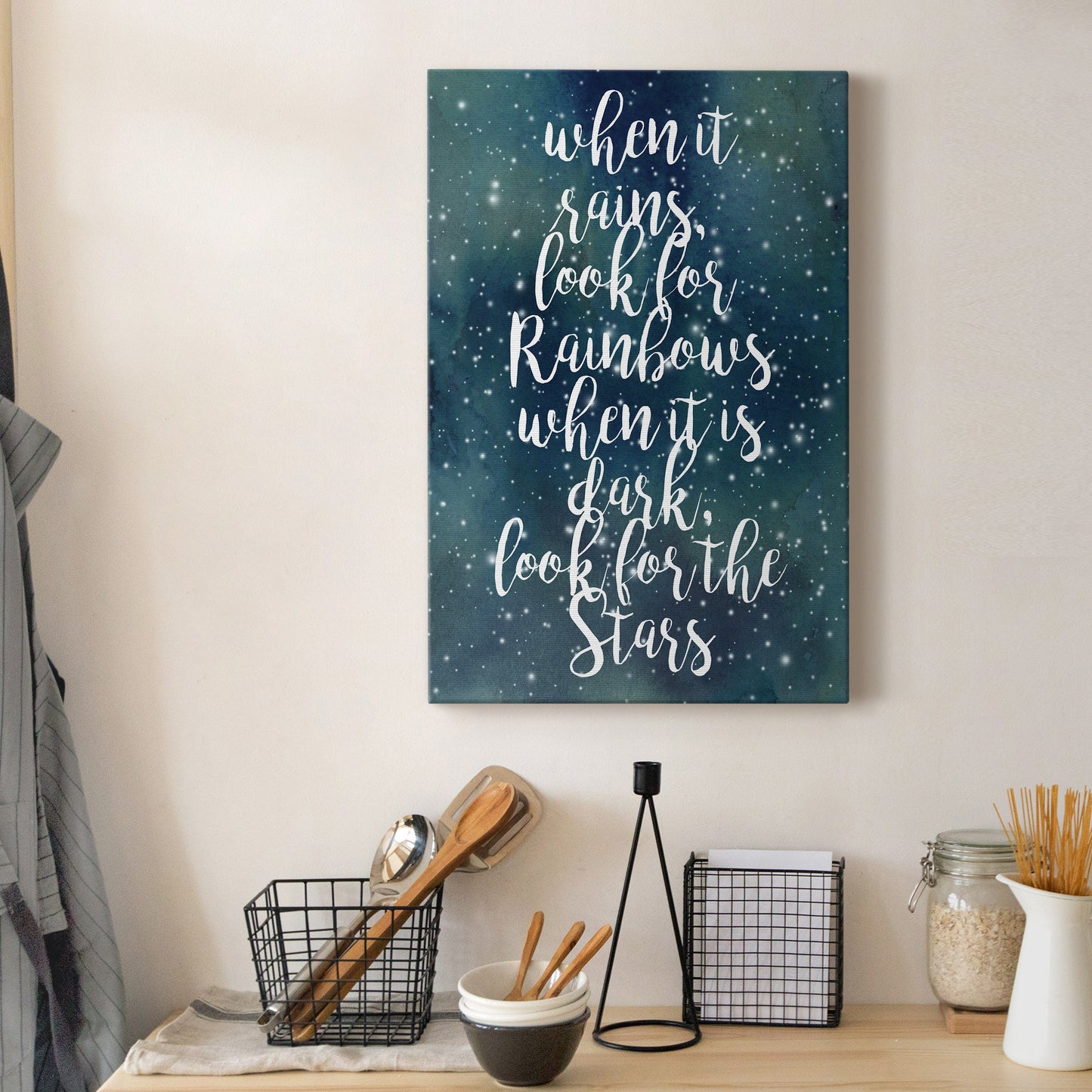 Galaxy Quote I Premium Gallery Wrapped Canvas - Ready to Hang