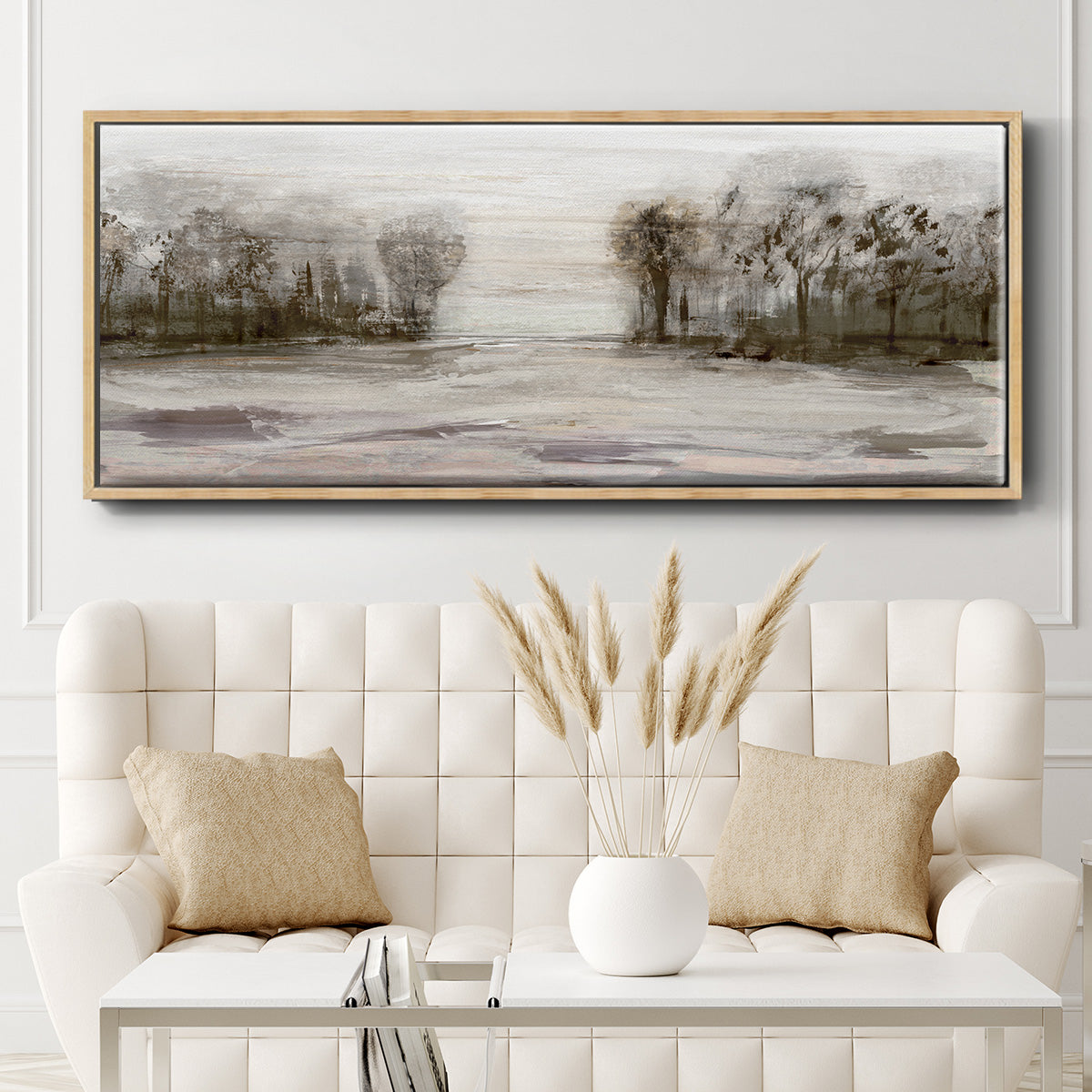 Near Graham Mountain - Floater Framed Canvas Print