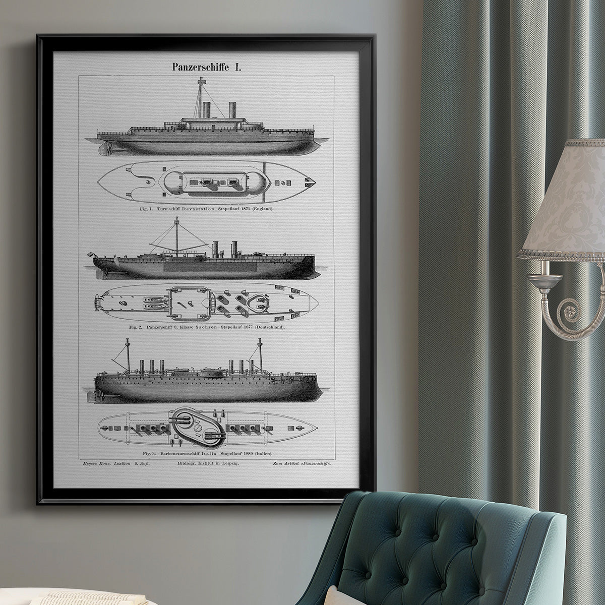 Industrial Ship - Modern Framed Canvas Print