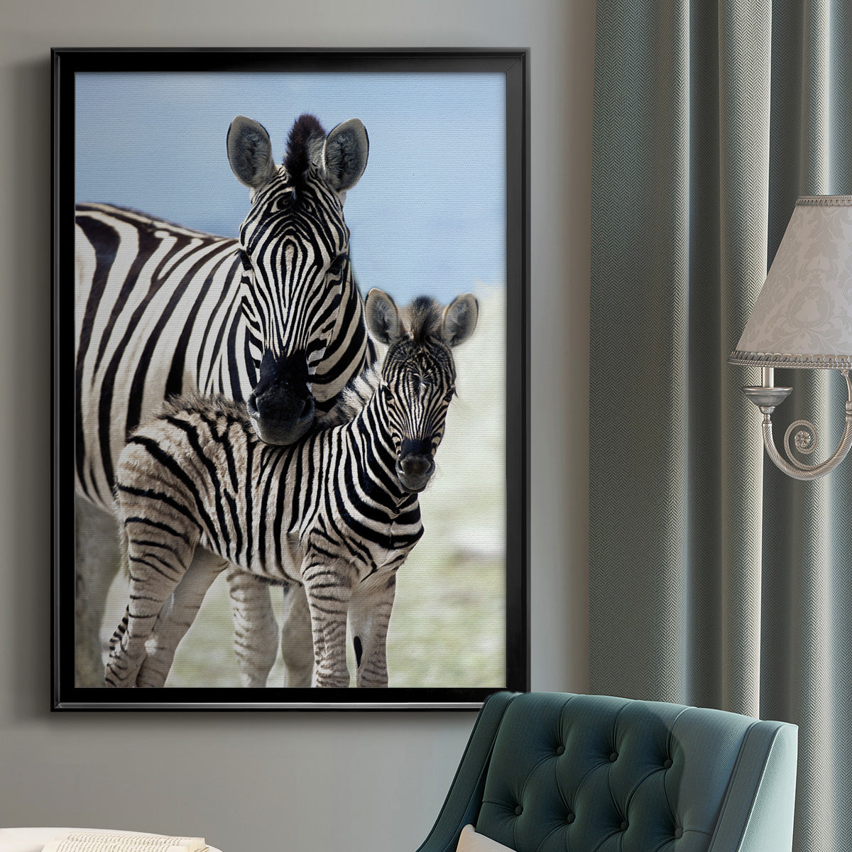 Family of Namibia - Modern Framed Canvas Print