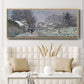 Snow at Argenteuil, 1874 - Floater Framed Canvas Print