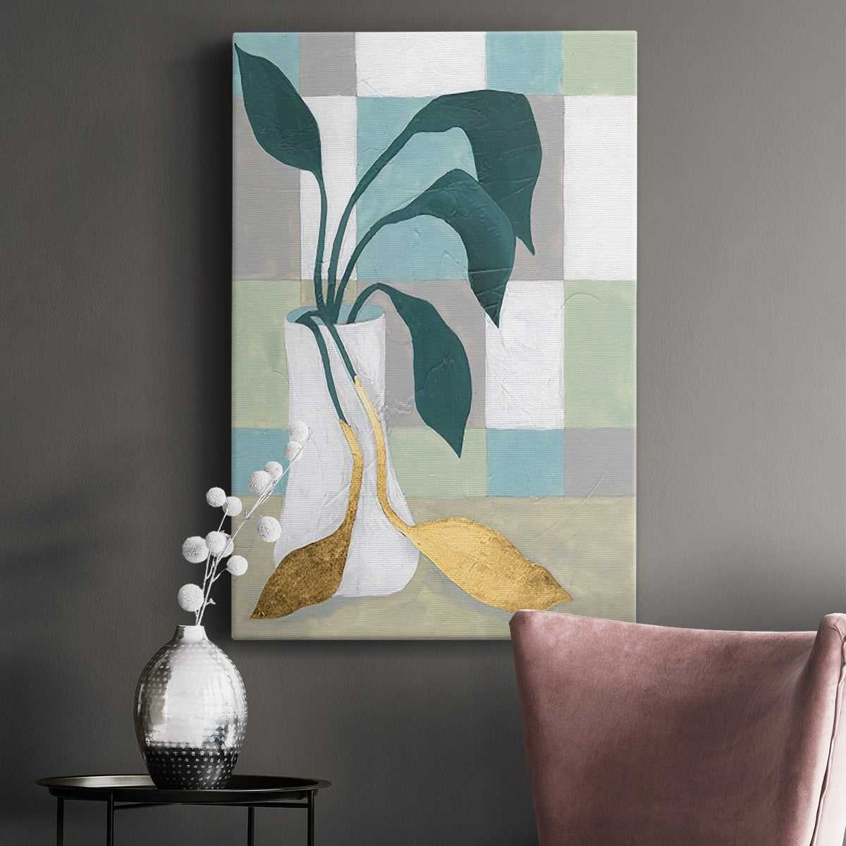 Plant Vased II - Canvas Art Print