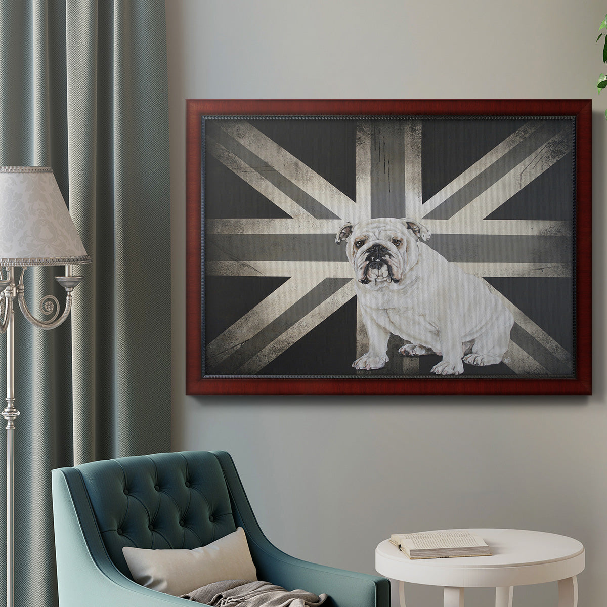 Best of British B&W Premium Framed Canvas- Ready to Hang