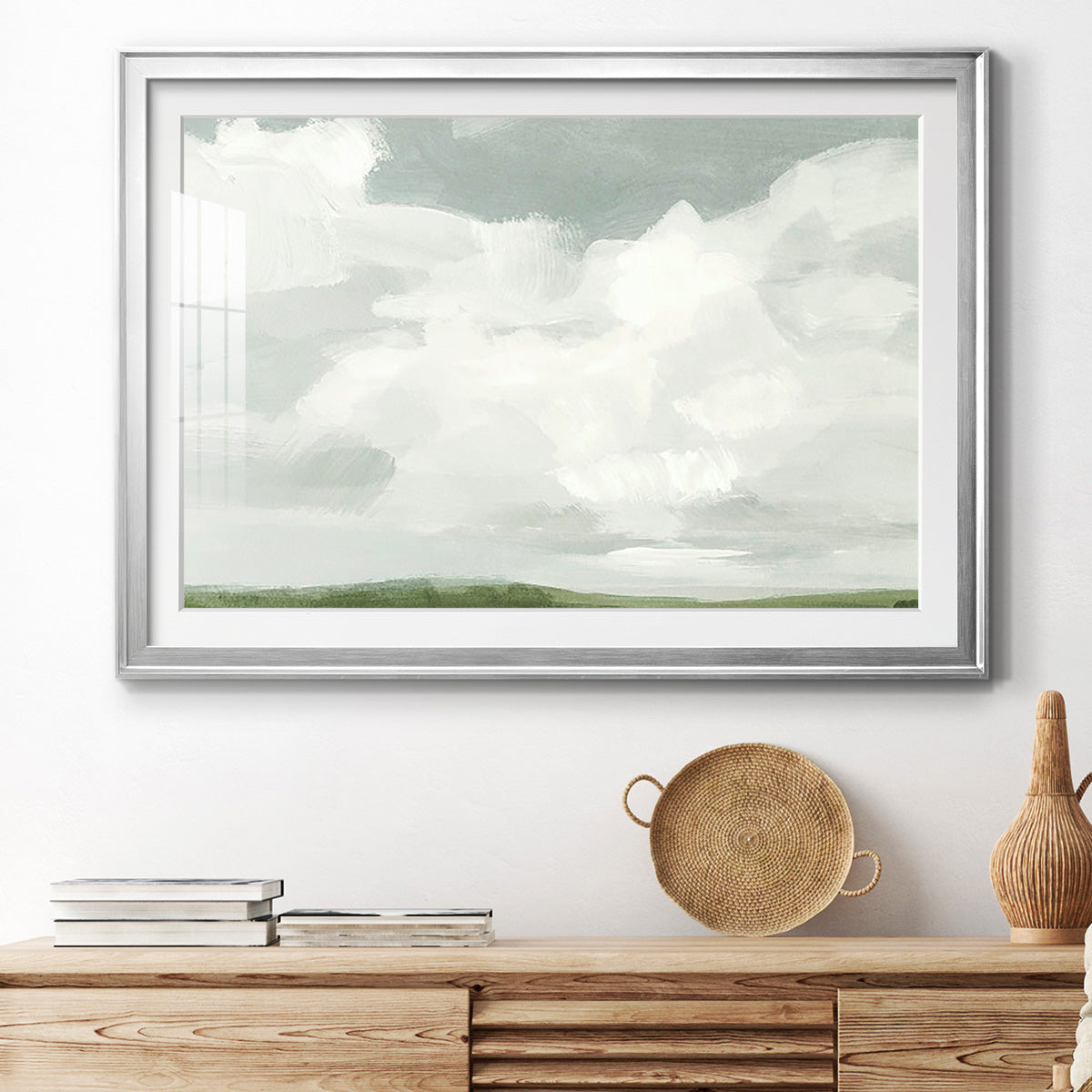 Gray Stone Sky I - Modern Framed Art Print