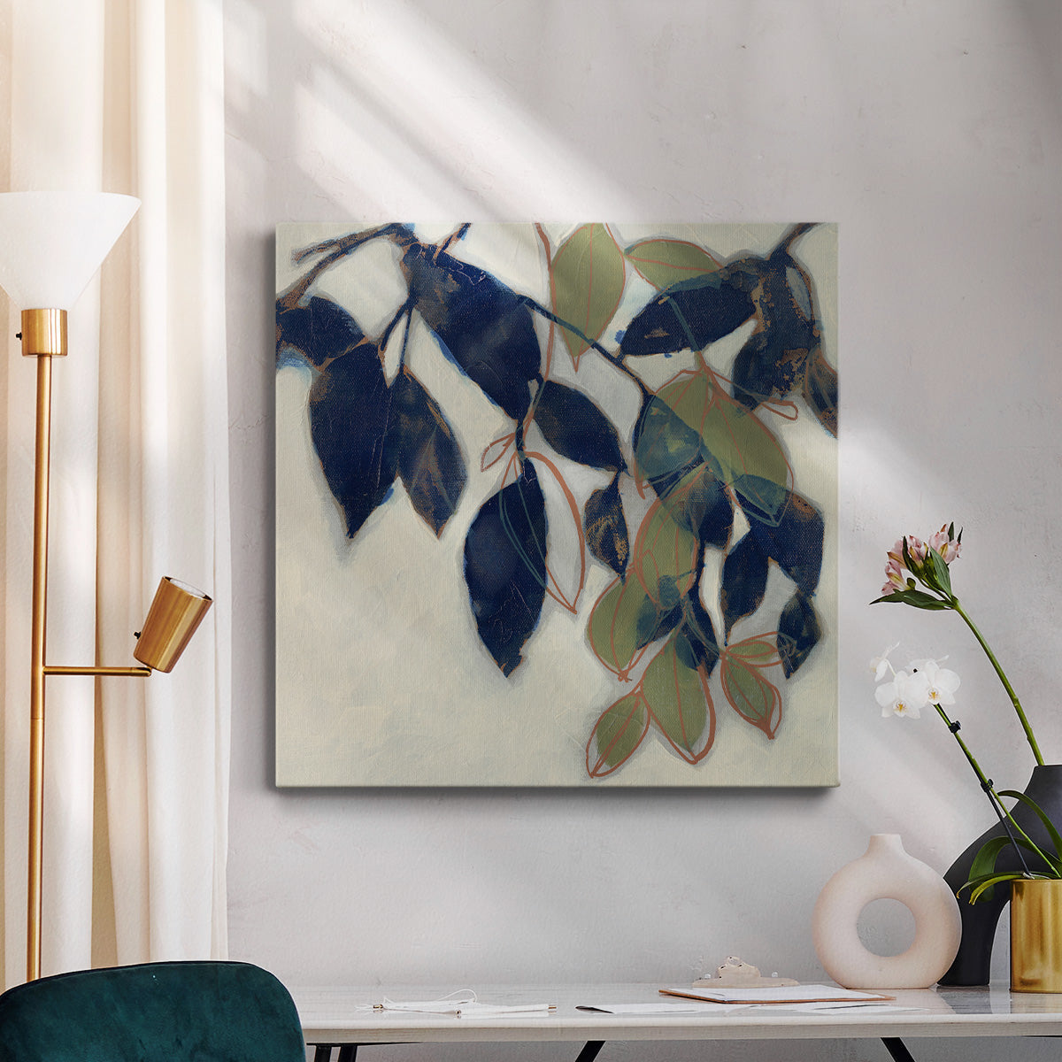 Entwined Leaves II - Canvas Art Print