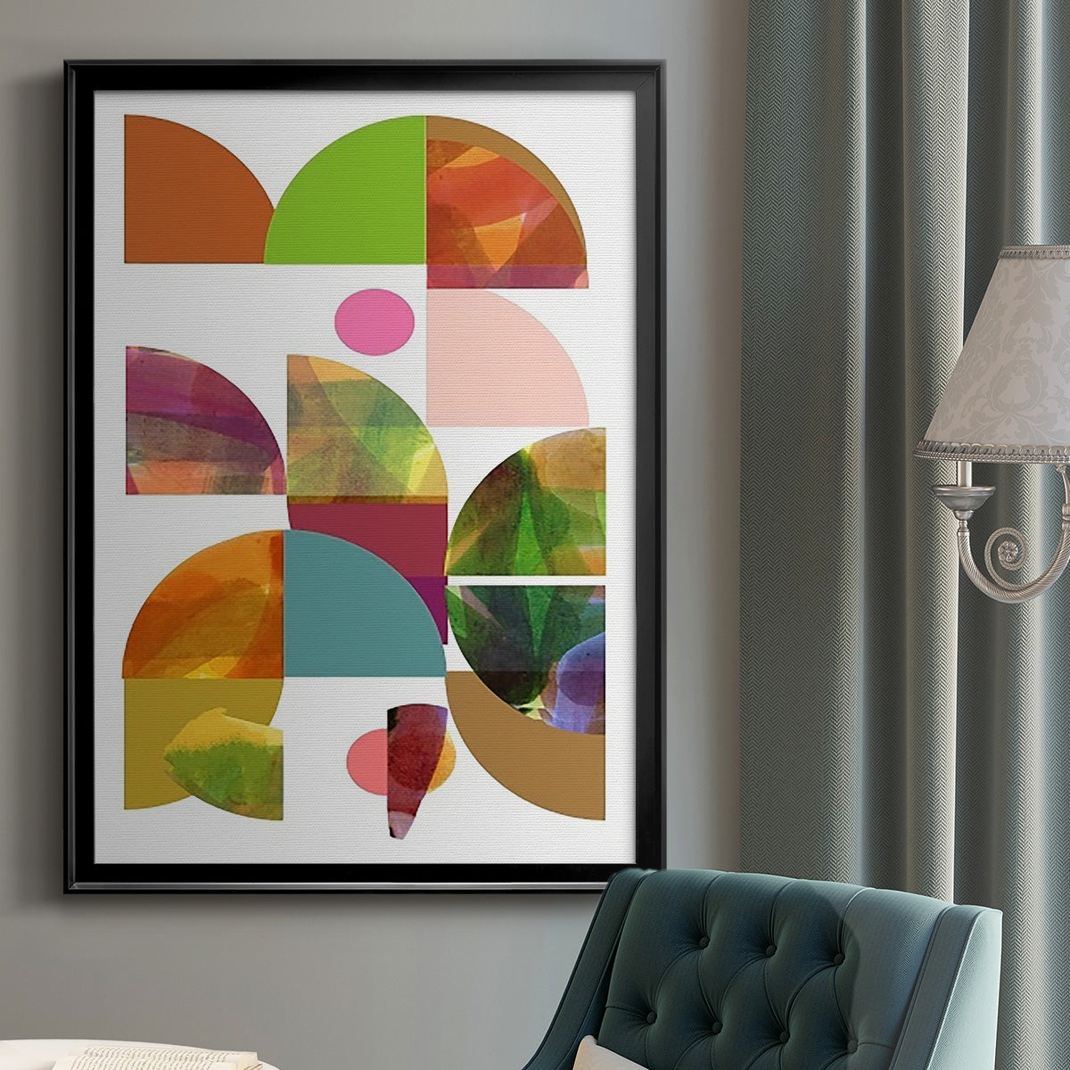 Dorset Shapes II - Modern Framed Canvas Print