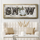 Winter Wonderland Friend Snow - Floater Framed Canvas Print