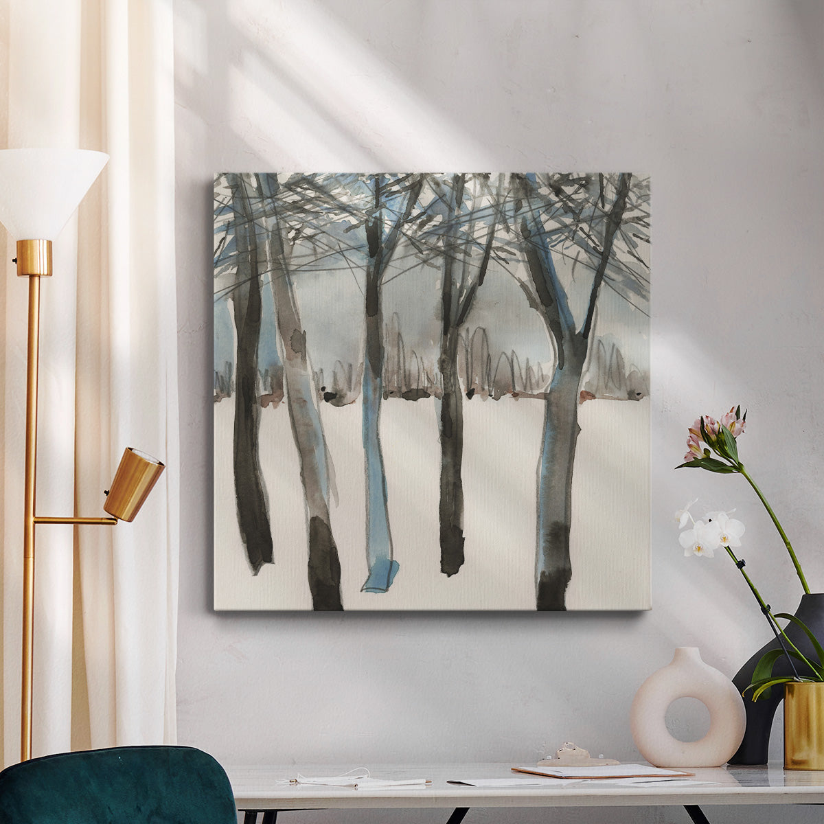 Winter Treeline I-Premium Gallery Wrapped Canvas - Ready to Hang