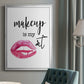 Makeup is My Art - Modern Framed Canvas Print