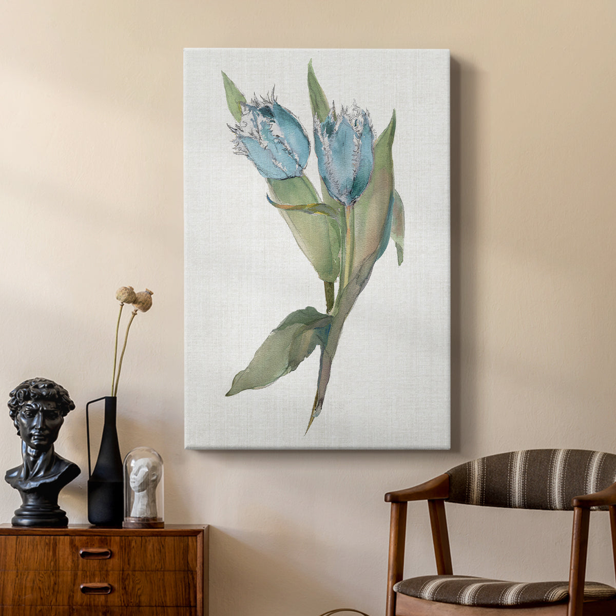 Blue Tulip Picks II - Canvas Art Print