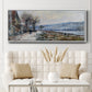 The Seine at Lavacourt, Effect of Snow, 1879 - Floater Framed Canvas Print
