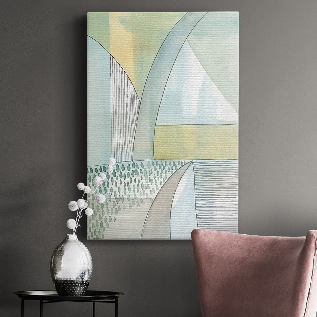 Mint Reflection II - Canvas Art Print