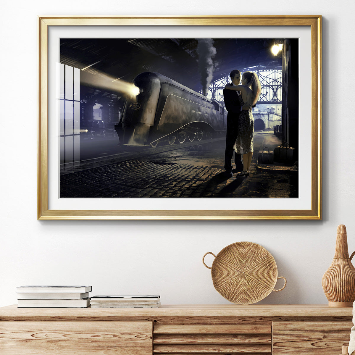 Train Depot Premium Framed Print - Ready to Hang