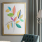 Color Pop Leaves I - Modern Framed Canvas Print