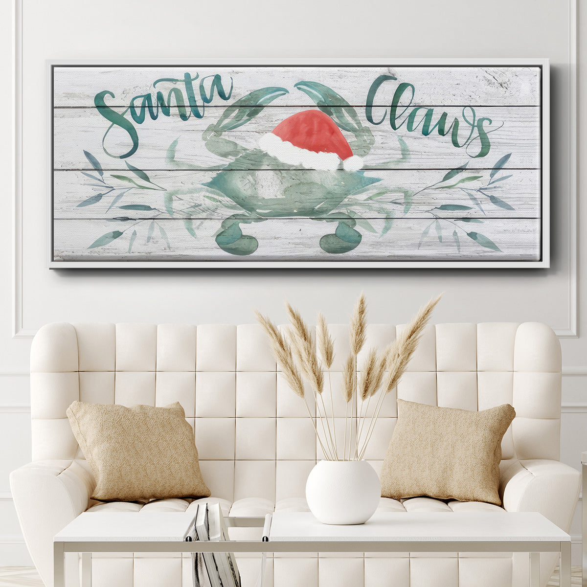 Tis the Seasun Collection D - Floater Framed Canvas Print
