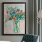 Painterly Soft Bouquet II - Modern Framed Canvas Print