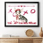 Puppy Valentine Collection A - Modern Framed Art Print