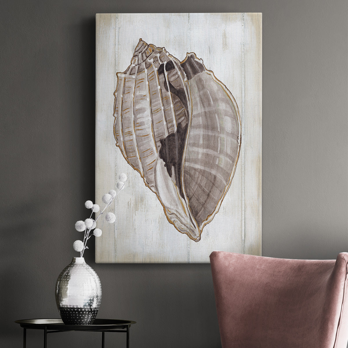 Ocean Cone II Premium Gallery Wrapped Canvas - Ready to Hang