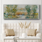 Trees on the Creek II - Floater Framed Canvas Print
