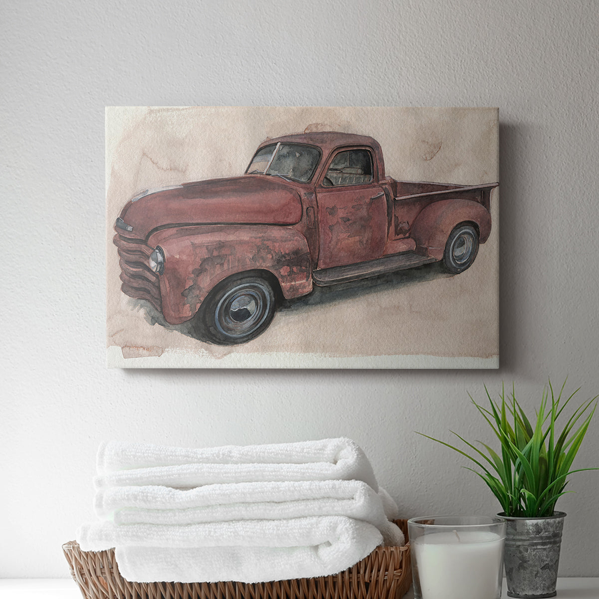Antique Pickup I - Canvas Art Print